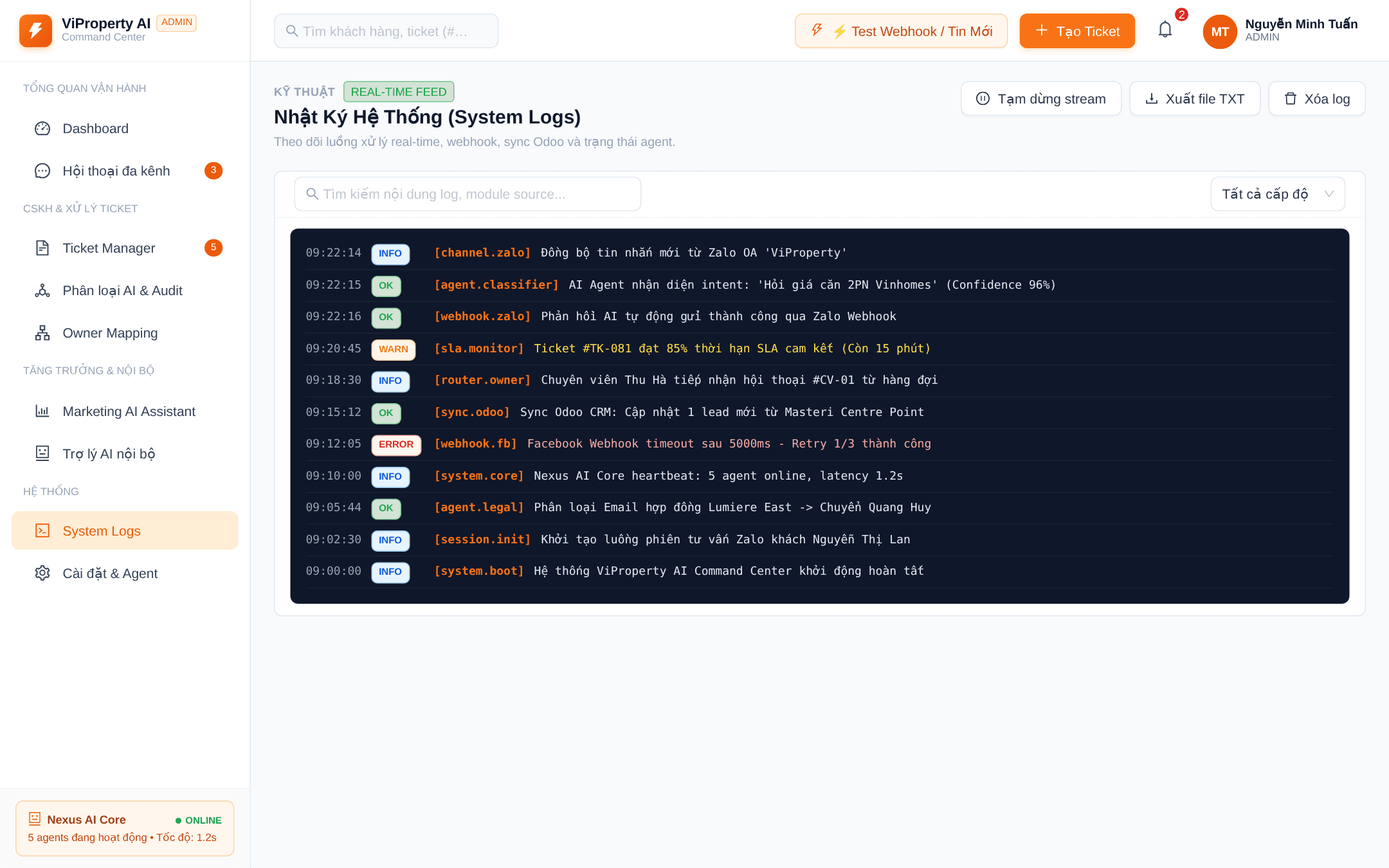 Audit Trail & AI Logs
