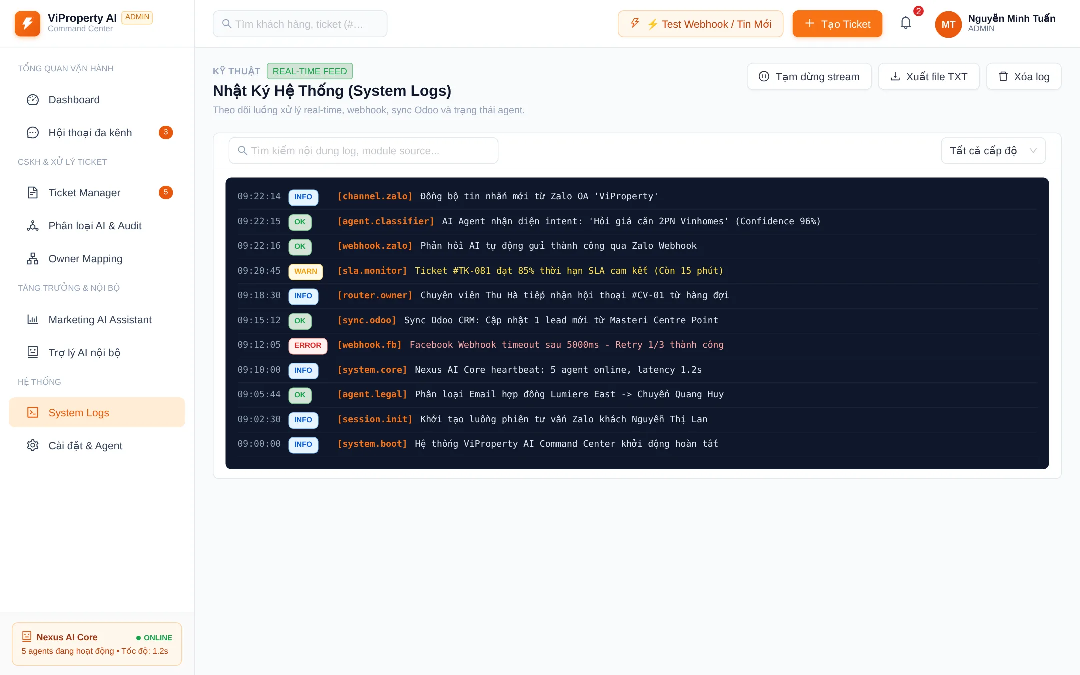 Audit Trail & AI Logs