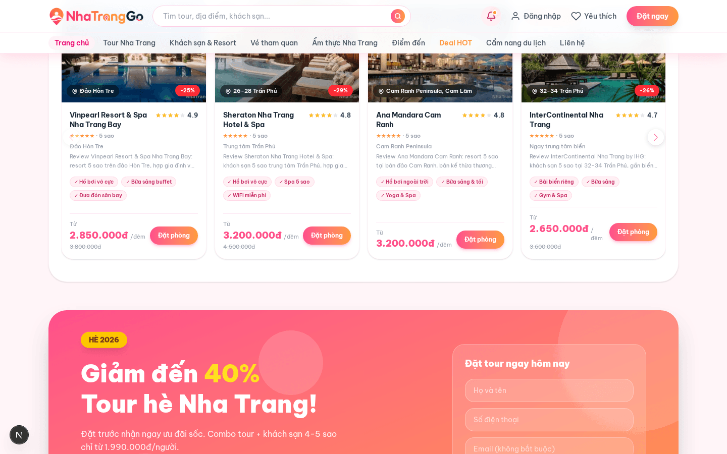 Hệ thống Khách sạn & Resort 5 Sao