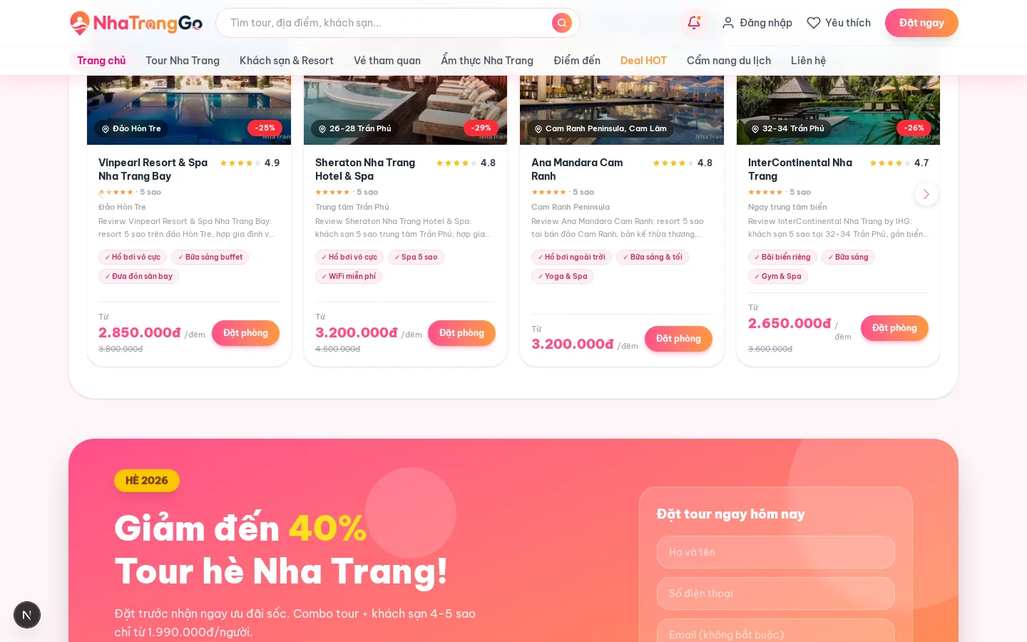 Hệ thống Khách sạn & Resort 5 Sao