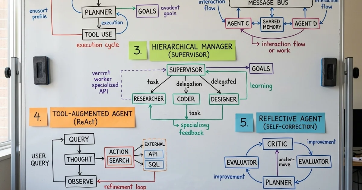 5 Kiến trúc AI Agent phổ biến nhất 2026: ReAct, Plan-and-Execute, Reflection và hơn thế